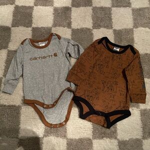 2 Carhartt onesies